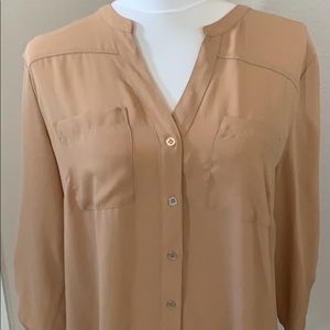 New York & company large button down